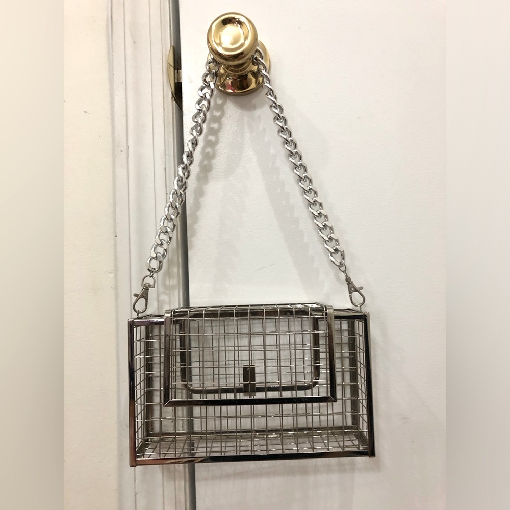 Silver Metal Bag